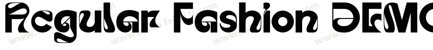 Regular Fashion DEMO字体转换